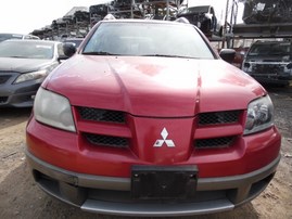 2003 MITSUBISHI OUTLANDER LS BURGUNDY 2.4L AT 4WD 183854